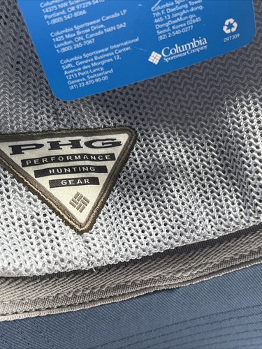 Columbia PHG Performance Mesh Blue Hat USA Animal Flag Flex Fit S/M Medium New!