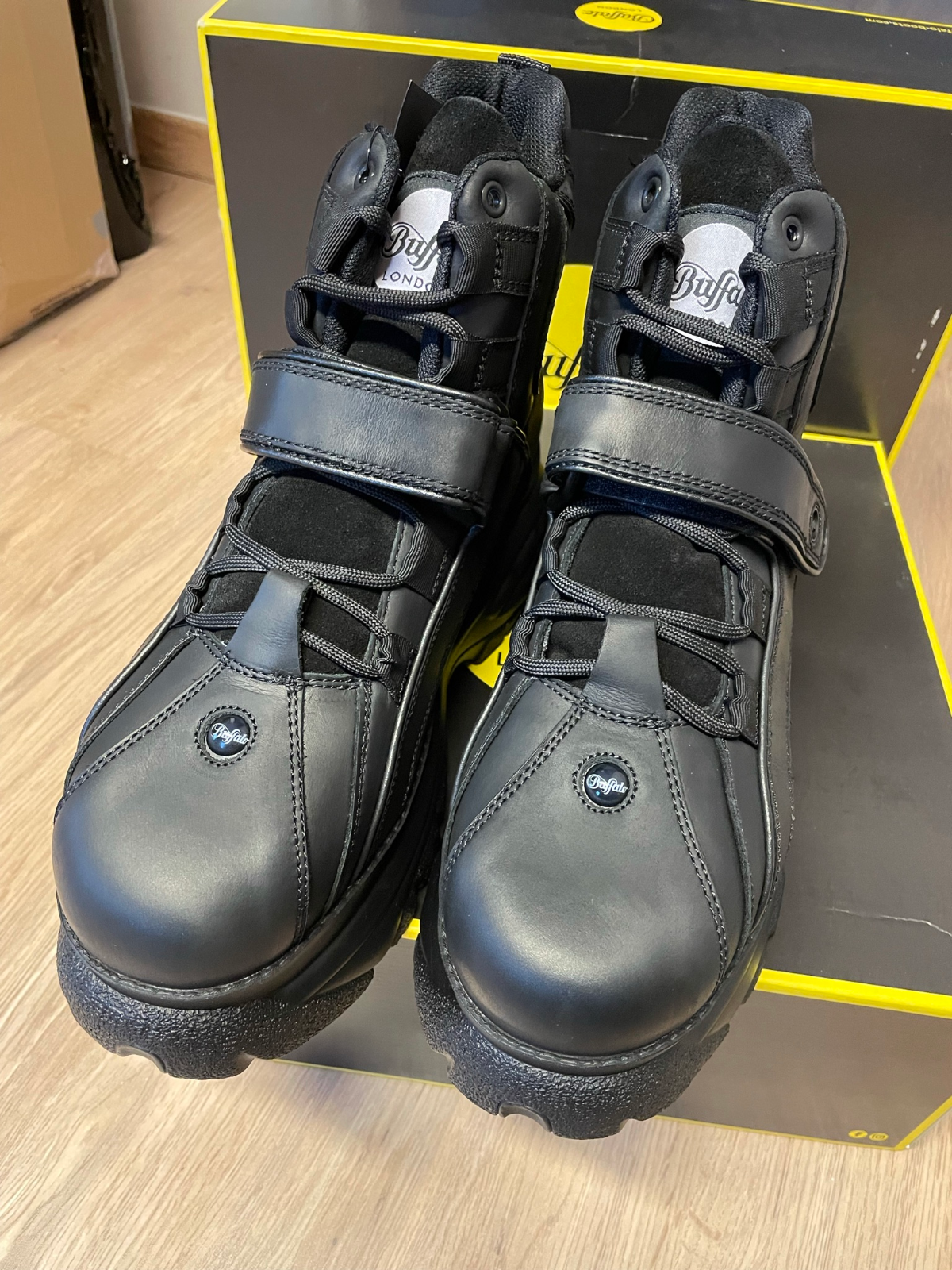 BUFFALO BUFFALO LONDON 1348-14 2.0 SCHWARZ BLACK FÜR HERREN - NEU - GRÖSSEN BIS 46