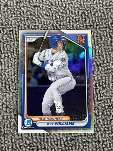 グリーンマン 2024 Bowman ~ Jett Williams ~ Chrome Prospect Refractor #'d