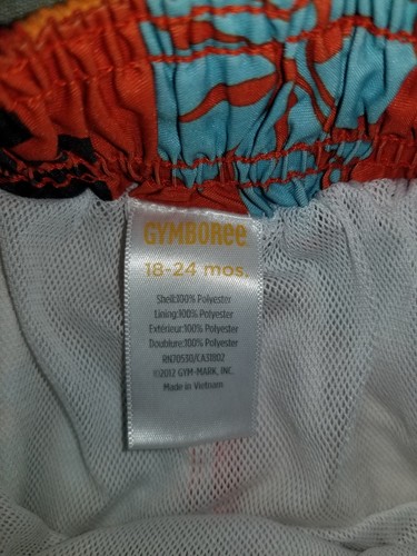 Gymboree boys 18-24 months swim trucks