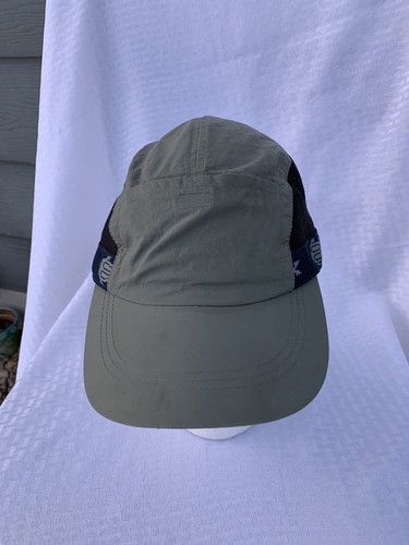 Rare! Columbia Fishing Fish Cap Hat Adjustable Velcro pocket on forehead