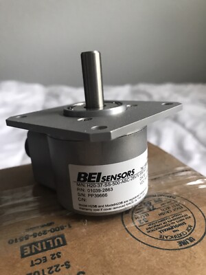 NEW BEI Sensors PN: 01039-2863 Rotary Encoder H20-37-SS-500-ABC-28V/V-SM14-S