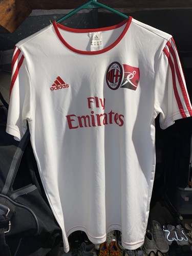 Adidas AC Milan Fly Emirates Jersey Womens XS Extra Small