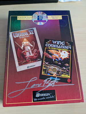 Ultima VI & Wing Commander - signed by Lord British