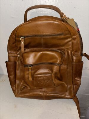NWT Rawlings Genuine Leather Backpack SLIGHT IRREGULAR RETAIL 299.95 G