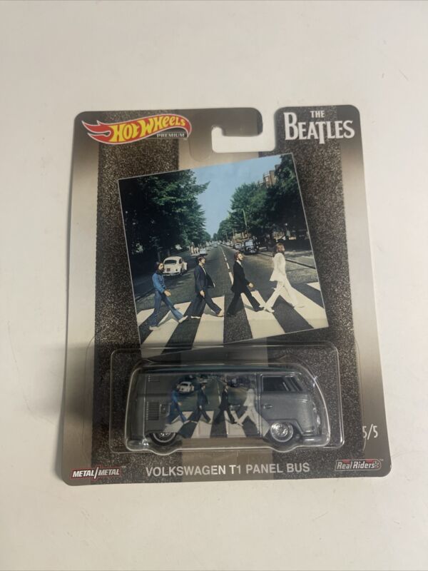 2019 Hot Wheels Beatles Volkswagen T1 Panel Bus Abbey Road Real Riders New
