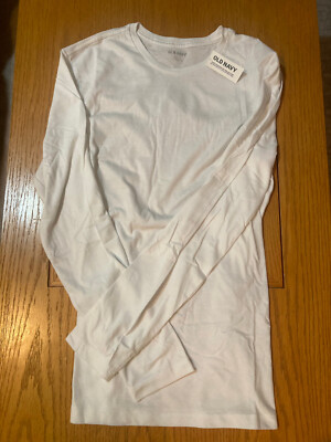 Old Navy Long-sleeved T-shirt women cotton White Small