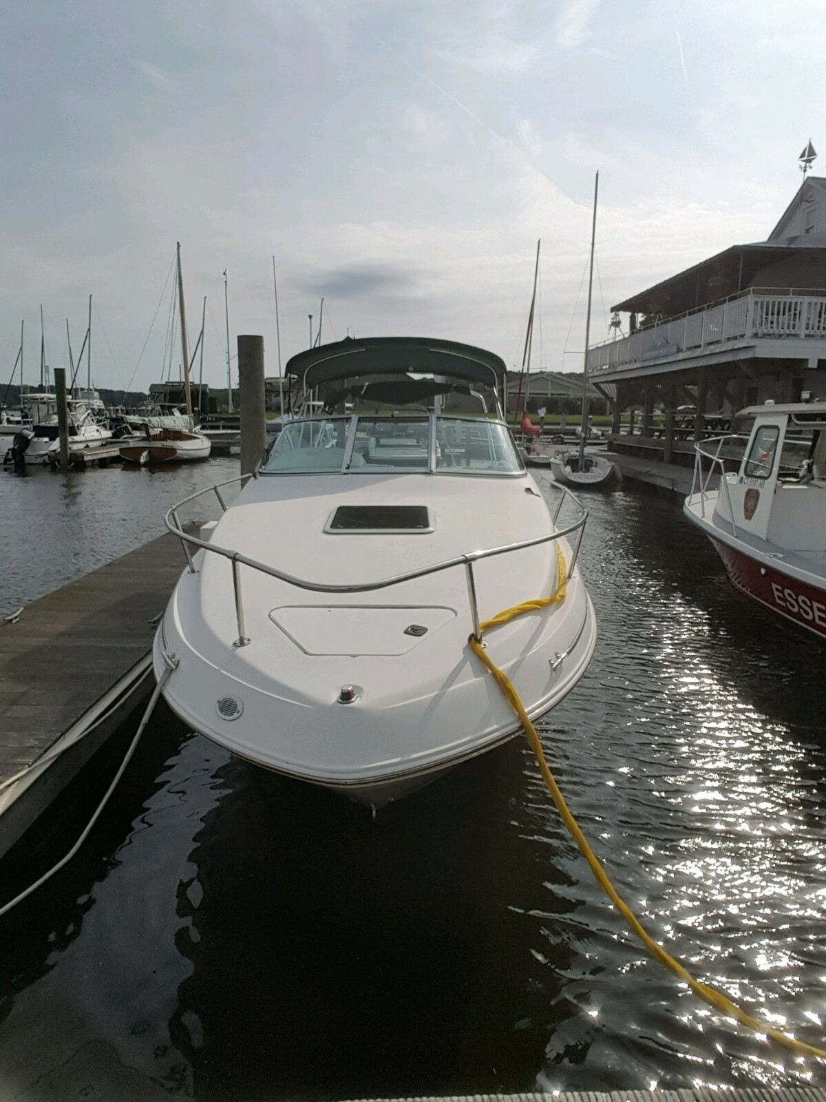 Beautiful 1999 sea ray Sundancer 240 with trailer.