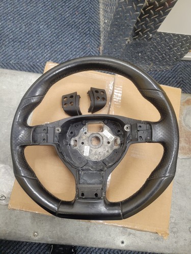 Gti Jetta Gli Leather Steering Wheel Flat Bottom Manual Oem