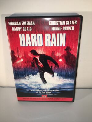 Hard Rain DVD Widescreen 1998 Morgan Freeman Christian Slater w/Insert TESTD VGC