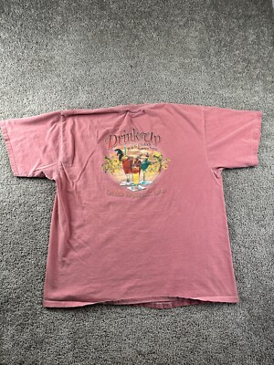 VINTAGE Sandals Regency Resort Shirt Mens Extra Large pink St Lucia Casual *