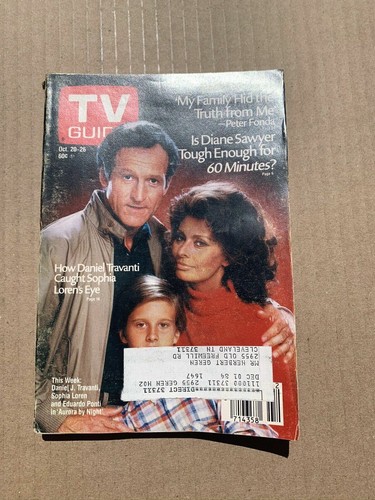 TV Guide Oct. 20-26, 1984 Sophia Loren Aurora by Night