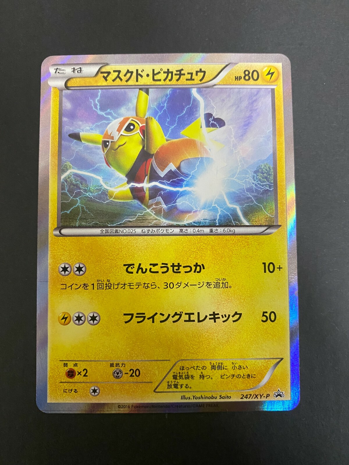 Pokemon Card Masked Pikachu 247 / XY-P Promo Japanese