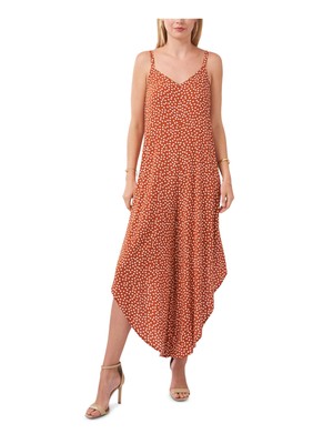 

Женский комбинезон MSK на тонких бретелях с V-образным вырезом, Оранжевый