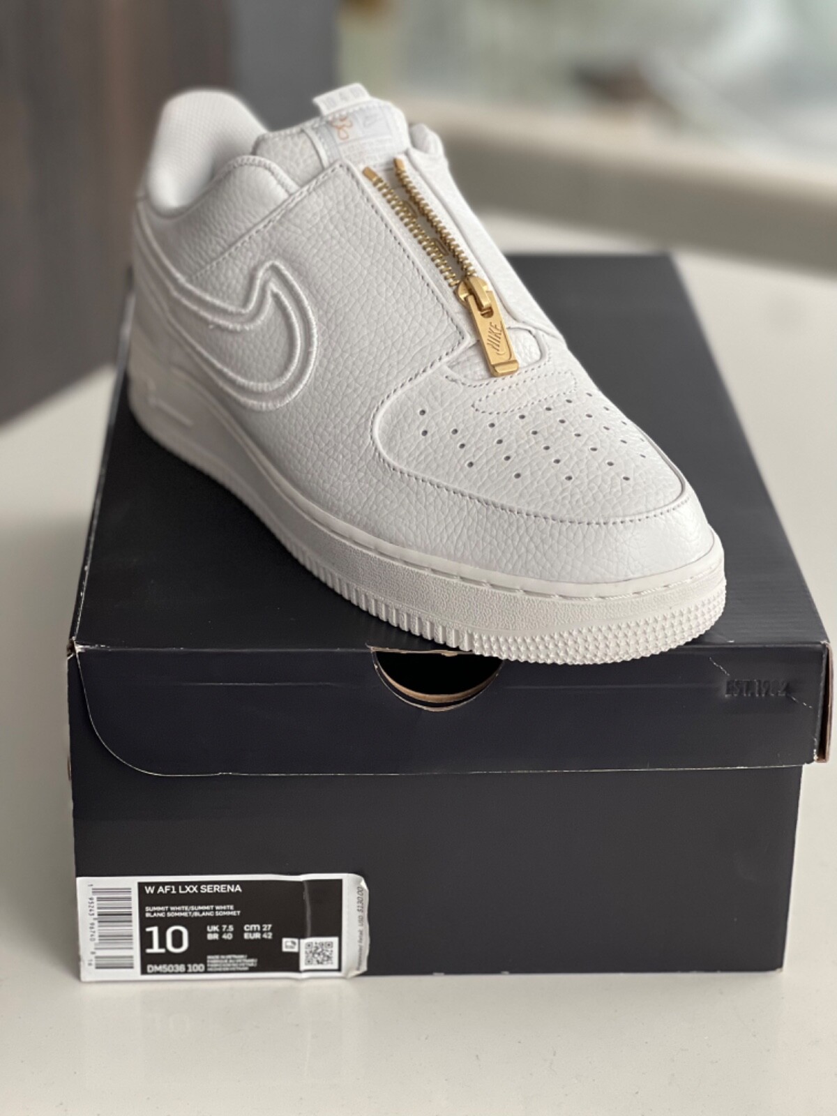 大人気!!★ (W) Nike x Serena Williams Air Force 1 LXX Summit Nike Air Force 1 LXX Serena Williams Women's Sz 7 Summit