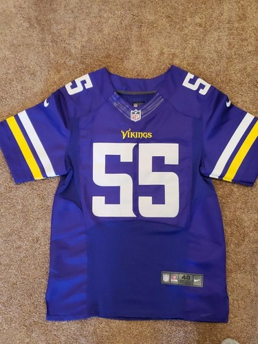 Anthony Barr Autographed Minnesota Vikings   Stiched NFL Game Jersey #55