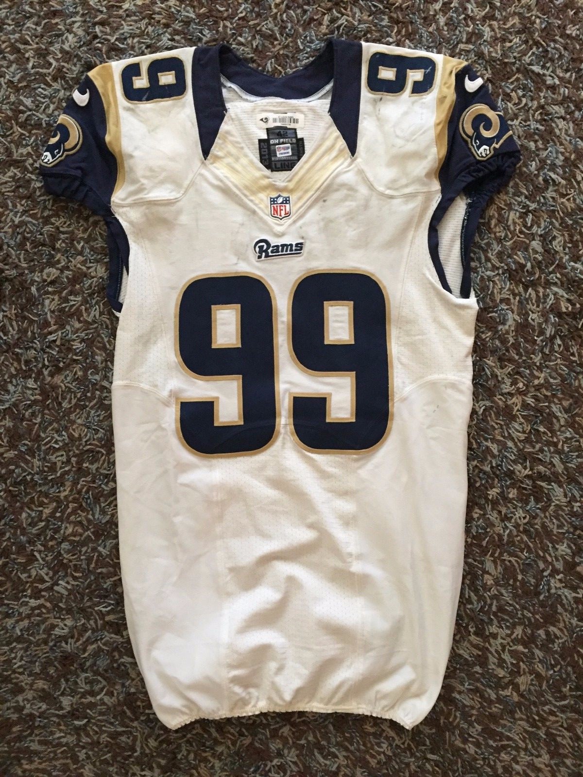 Aaron Donald, Rookie Year, GAME WORN, Photo-matched, Autographed Jersey