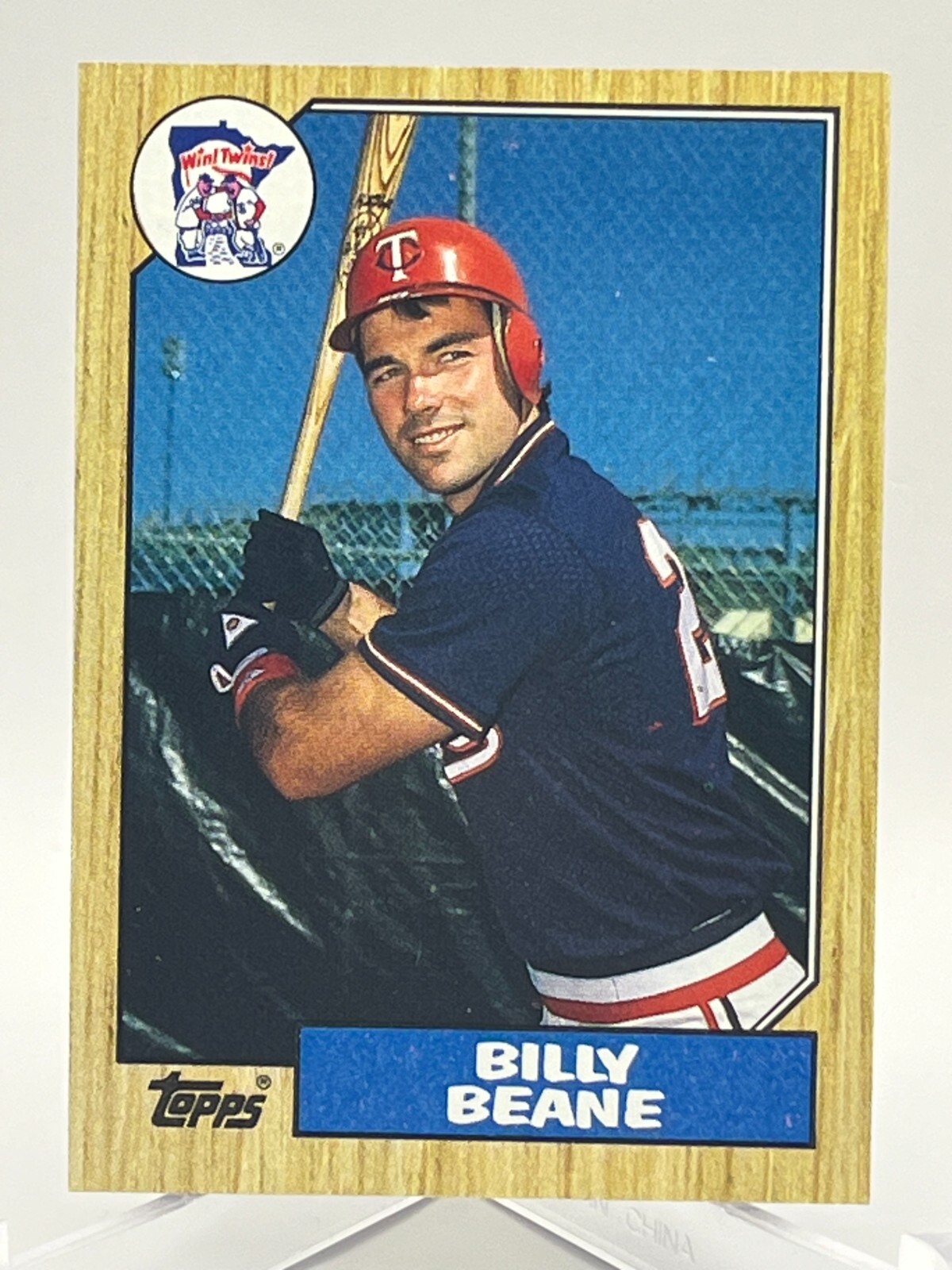 【桃太郎】ベイブルース　アンティークカード　野球 1987 Topps Major League Baseball Card 114 Billy Beane Minnesota