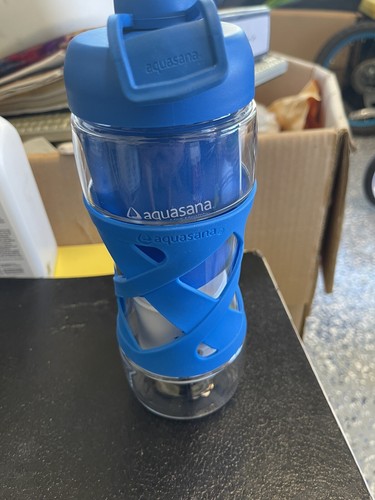 Aquasana Active The Clean Water Filter Bottle 20 Oz Blue New