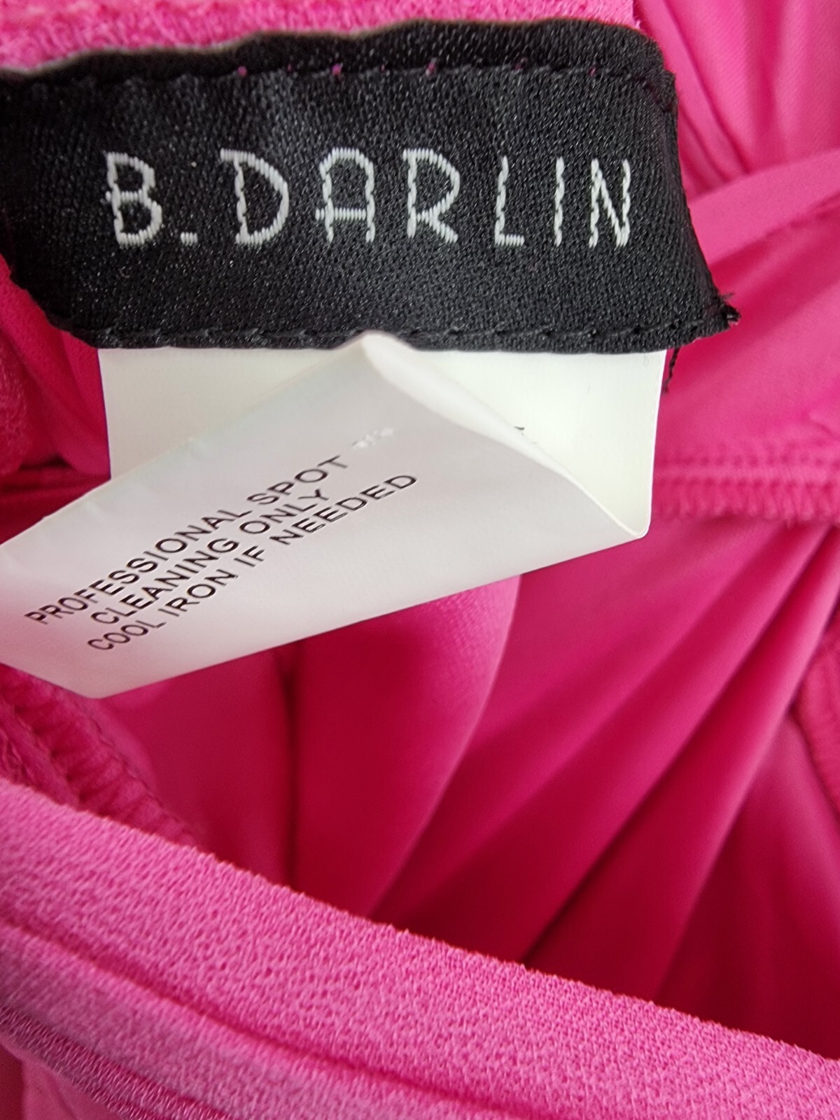B. Darlin Ruffled Lace-Up-Back Gown Juniors 15/16 Bubblegum Sleeveless Back Zip - Picture 15 of 16