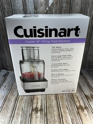 Cuisinart Custom 14 14-Cup Food Processor - Brushed Stainless (DFP-14BCNY) NEW!
