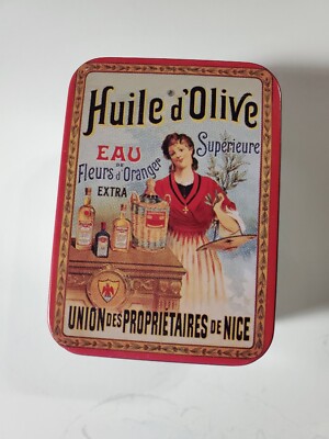 Olive Oil Soap Huile d' Olive LeBlanc In Tin New Vintage Made in France 
