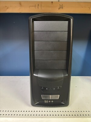 New Vintage Retro ATX Tower Computer PC MDG Case Black & Power supply