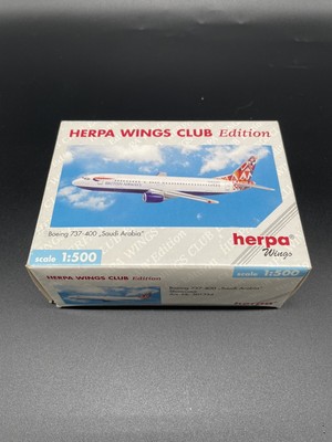 Herpa Wings 500 British Airways B737-400 ''World Tail  Saudi Arabia 1:500 Box Set