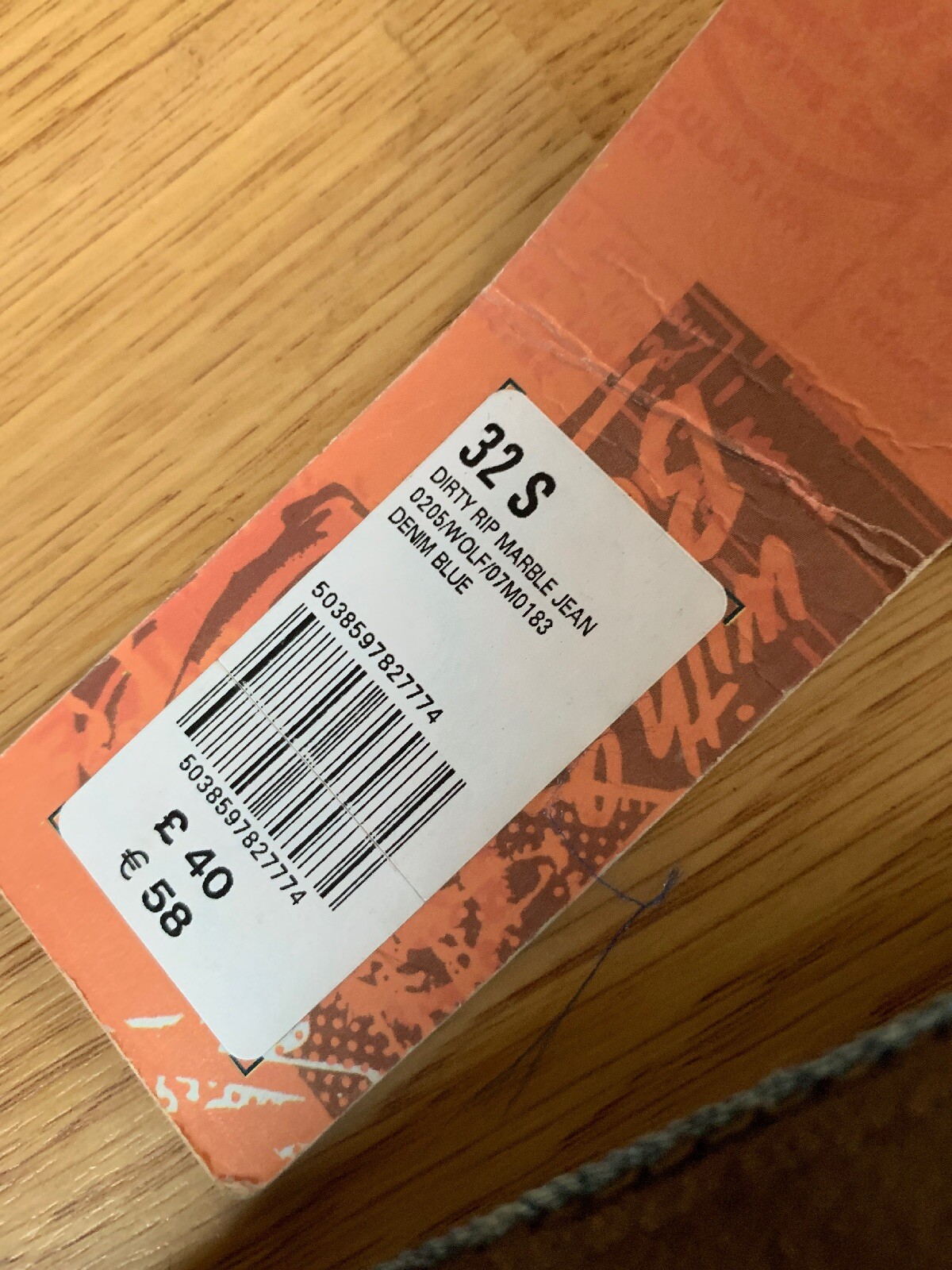 tom wolfe jeans W32 L32 Brand New 