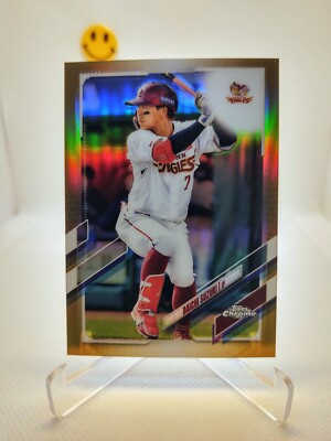 2021 TOPPS CHROME NPB JAPAN BASEBALL GOLD REFRACTOR #161 DAICHI SUZUKI 07/50  