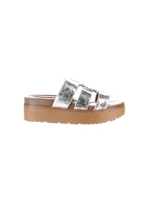 

FRANCO SARTO Женские серебристые босоножки на платформе 1-1/2 дюйма Patricia на открытой танкетке, 6 м, Серебряный, PATRICIA
