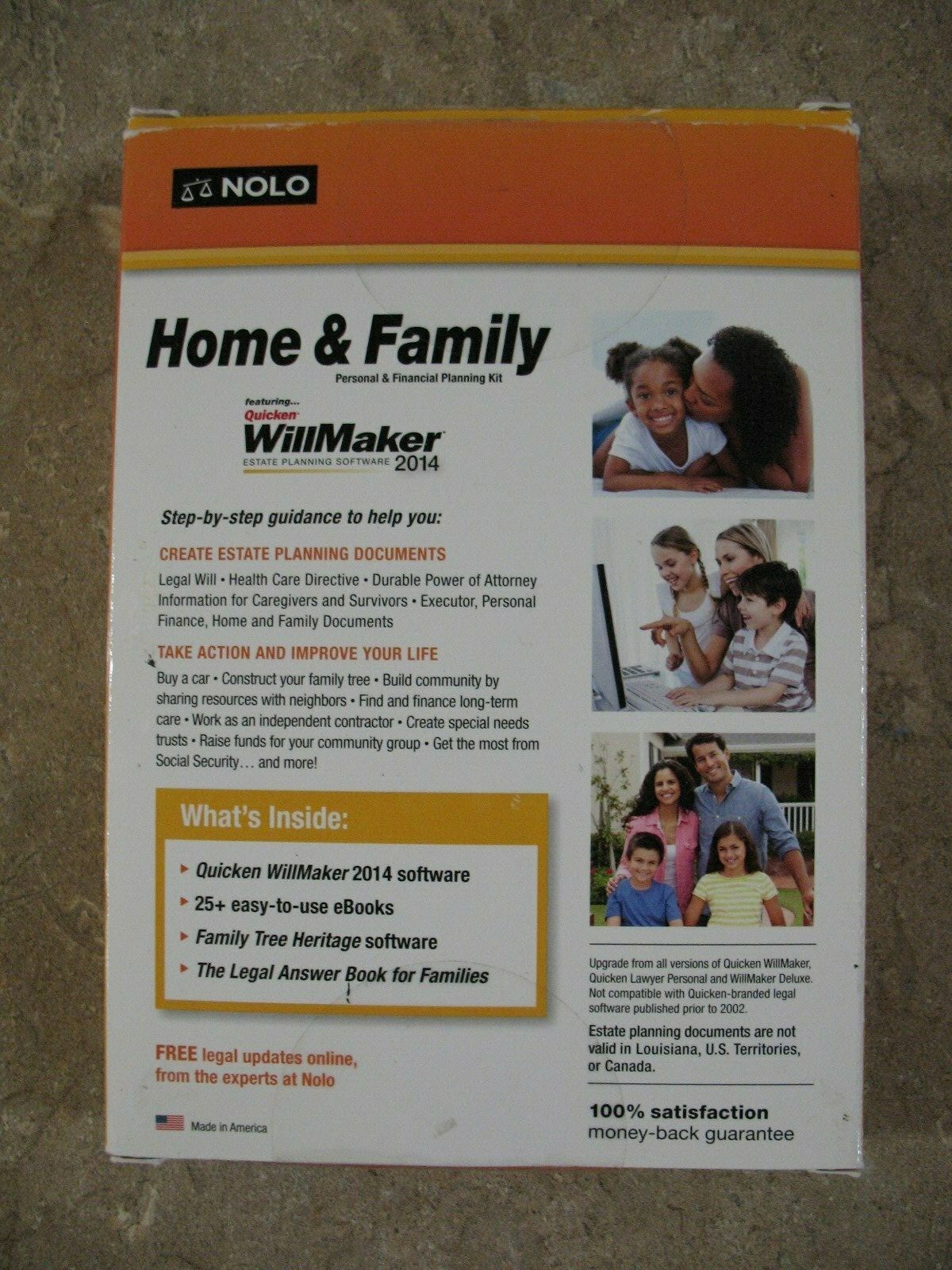 Home & Family Personal & Financial Planning Kit featuring Quicken WillMaker 2014