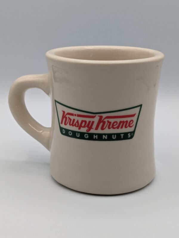 Retro Krispy Kreme Ceramic Coffee Mug: Vintage Charm, 4 Inches Tall