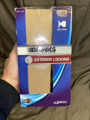Brinks High Security Keyed Entry Door Handle Exterior Door-2107-105