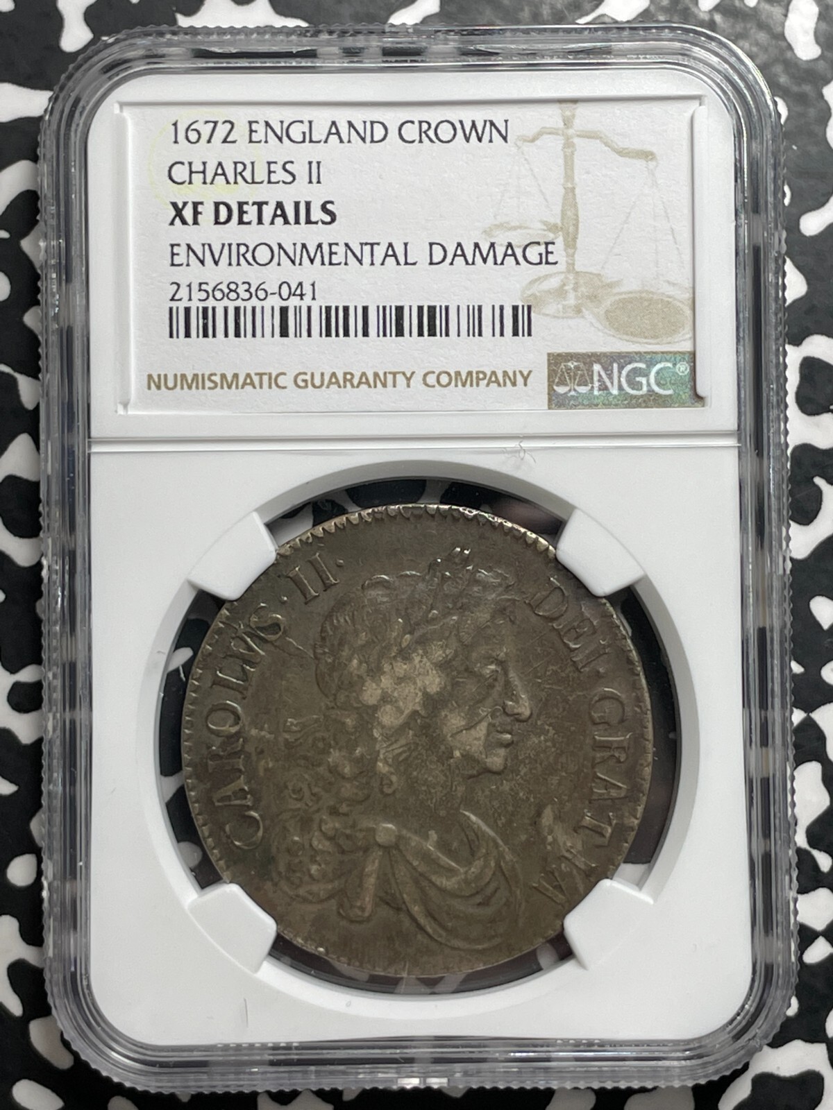 【英国】Crown 　Devon社　ハニカム・ボックス(1935年) GREAT BRITAIN GEORGE VI 1940 HALFCROWN 1/2 HALF CROWN