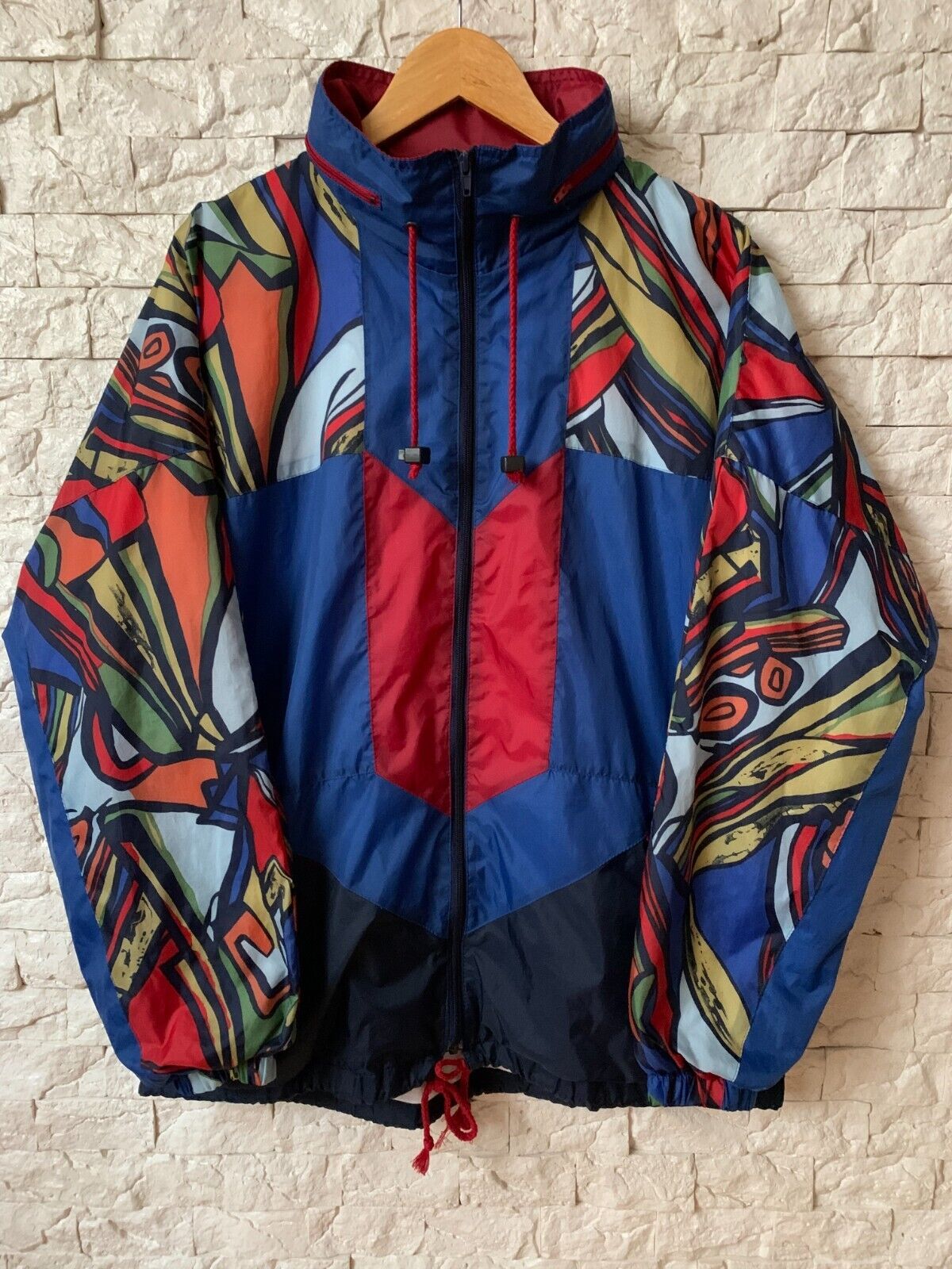 Multicoloured Retro Vintage 90s Marcel Clair Windbreaker Multicoloured Retro Vintage 90s Marcel Clair Windbreaker