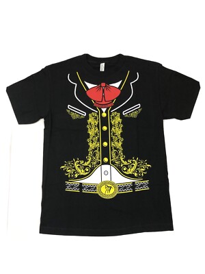 Mariachi Charro Fiesta Tux Costume Mexican Funny Black T-Shirt Crew Size New