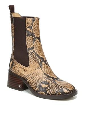 

SAM EDELMAN Женские коричневые классические сапоги Dasha с квадратным носком и двойной прорезью пшеницы, длина 6,5 м, Коричневый, H2686L1