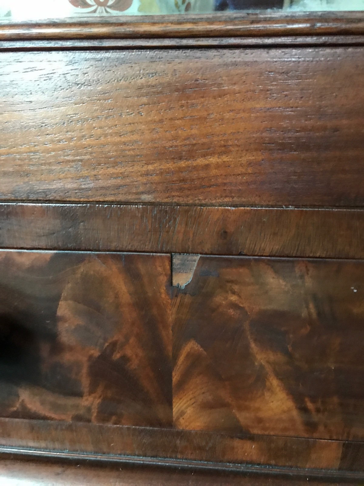 Mahogany 19th Century Federal Secretary/Display Case with original interior