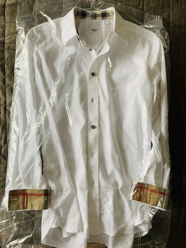 Tシャツ・カットソー Burberry FW25 SHERFIELD SHIRT (8071465 A1464) BURBERRY Stretch cotton Sherfield shirt Men Tg. L 8071465