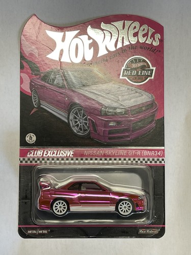 Hot Wheels Nissan Skyline GT-R R34 BNR34 2023 Pink Party Car In Hand USA