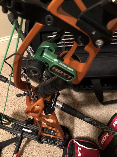 Hoyt Nitrum Turbo ORANGE ?? Total 3D Set Up Sights, Strings, Stabilizers, Etc.