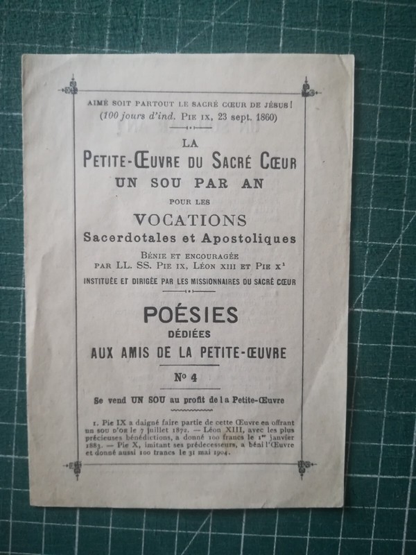 Zd70 PoÃ©Sie Amis De La Petite ÅUvre Vocation Sacerdotales Apostoliques