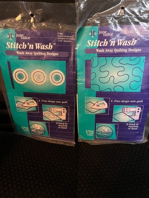 June Taylor Stitch n Wash Quilting Designs Lot of 2 
