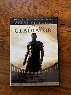 Gladiator (2000) on DVD Russell Crowe Sealed New 2003 Widescreen 