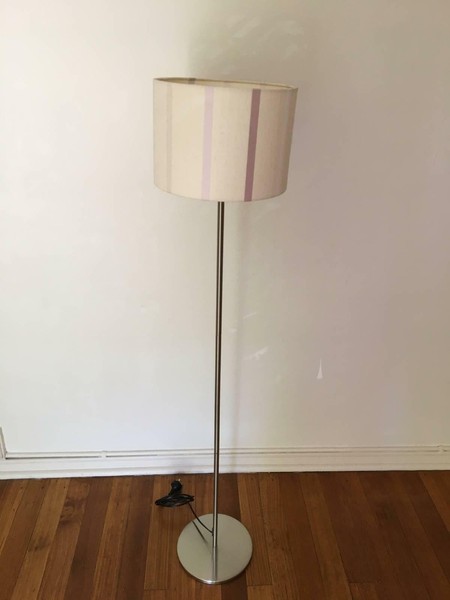 Ikea Rodd Floor Lamp Base With An Adjustable Laura Ashely Lamp