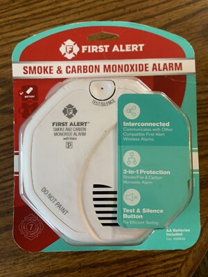 First Alert SCO501CN-3ST Battery Operated, Smoke and Carbon Monoxide With Voice