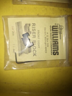 williams .250 front sight riser block NOS