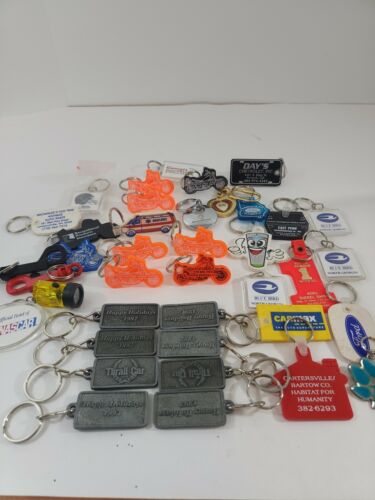 37 Vintage Advertising Key Chains/Key Rings 37 Vintage Advertising Key Chains/Key Rings