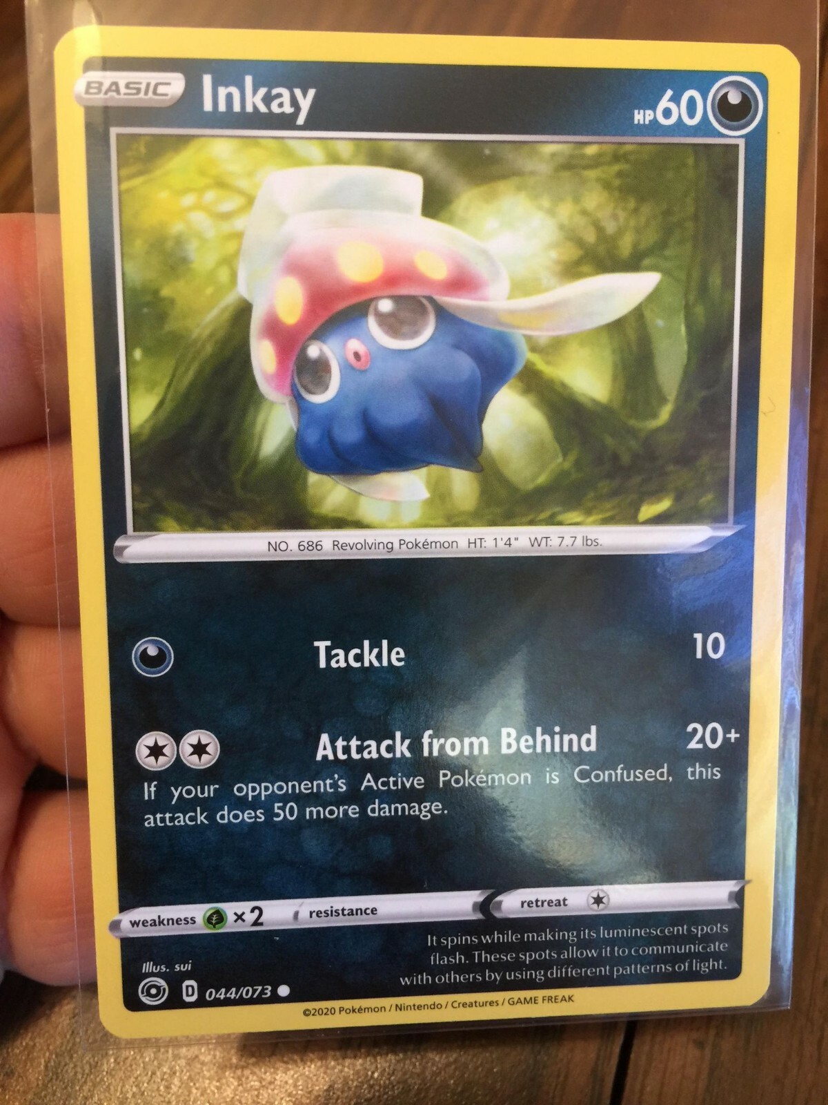INKAY 2020 BASIC POKEMON CARD XY - FATES COLLIDE #044/073